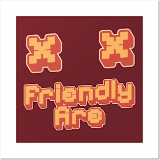 Friendly Fire Pixel Gaming Retro Posters and Art